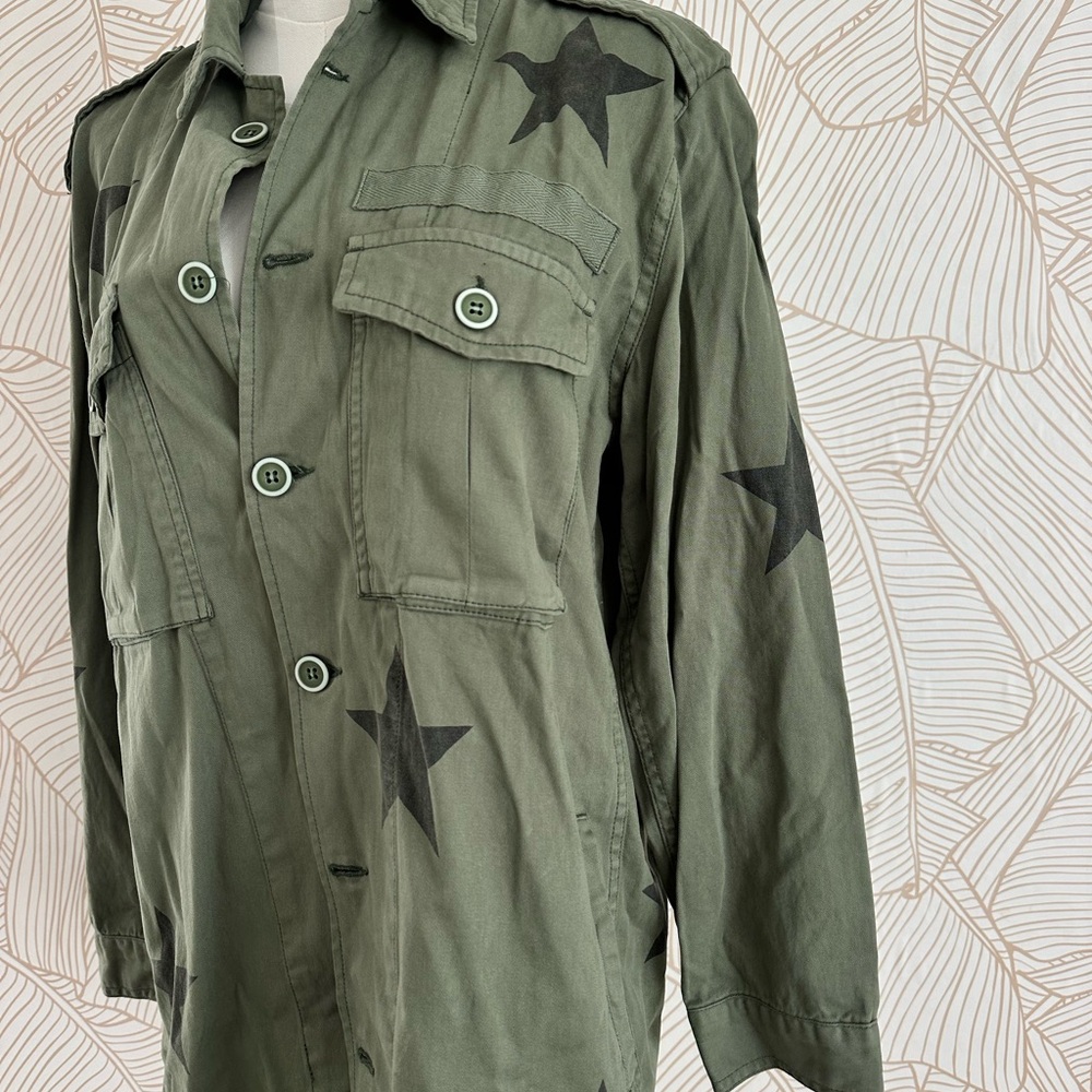 Pistola Olive Jacket with Black Star Details - Picture 2 of 4